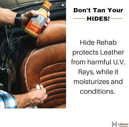 Lithium Hide Rehab Car Leather Cleaner and Conditioner - Image 5