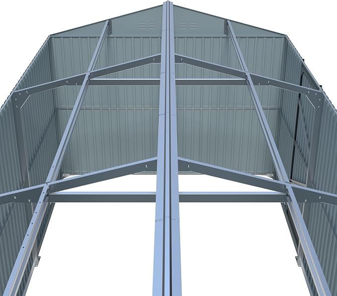 LANTRO JS 13x20ft Outdoor Storage Shed, Metal Storage Shed, Heavy Duty Large - Image 3