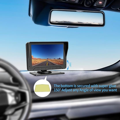 7inch Monitor with IP69 Waterproof Night Vision Backup Camera Easy to Install - Image 5