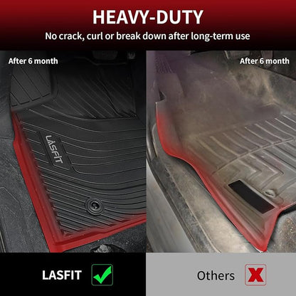 LASFIT Floor Mats for Toyota Tacoma 2016-2023 All Weather TPE Custom Floor - Image 4