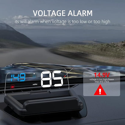 Heads up Display for Cars, C500 Car Digital GPS Speedometer, Stereo Projecting - Image 5