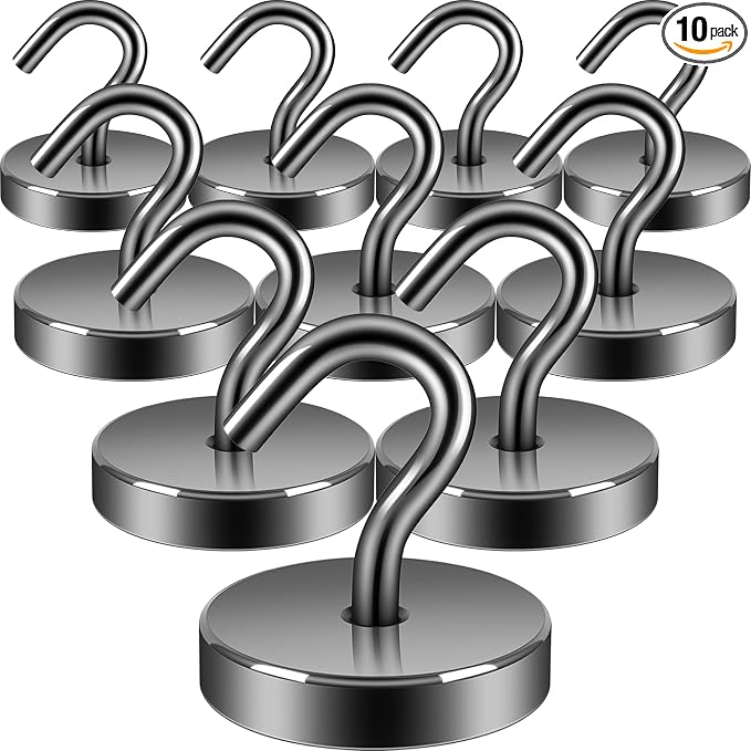 Neosmuk Magnetic Hooks, Cruise Ship Essentials, 120lb+ Heavy Duty Magnetic Hooks by Neosmuk
