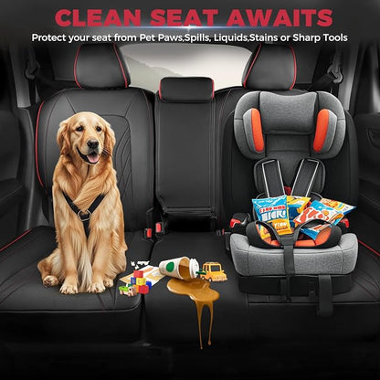 FREESOO Seat Covers for Honda CRV, Custom Fit Seat Covers Full Set, CRV LX EX - Image 6
