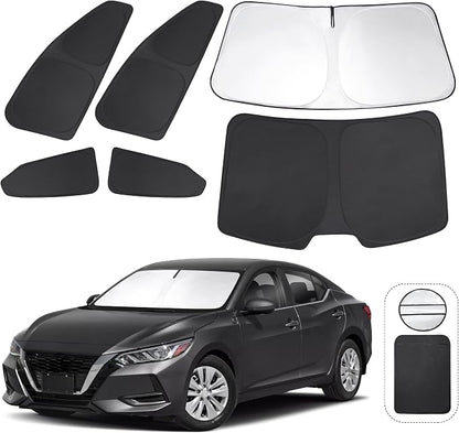 TINGLU Window Shades for Nissan Sentra 2020-2024 2025 Accessories Car Side Full by TINGLU