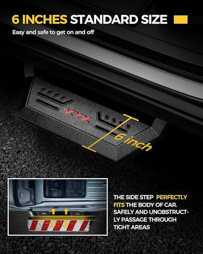 KYX Running Boards for 2015-2025 Ford F150 SuperCrew Cab/ 2017-2025 Ford F250 - Image 4