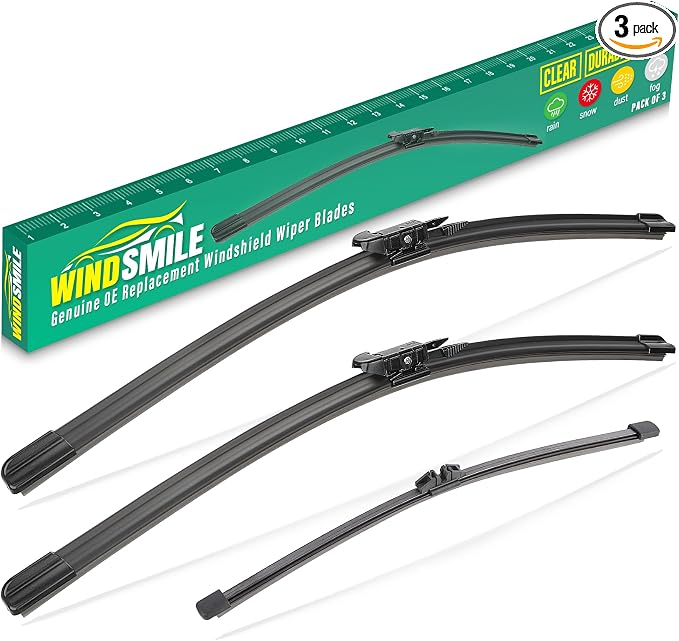 24" 18" 11" Windshield Wiper Blades Replacement by WINDSMILE
