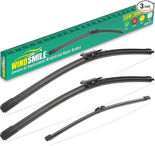 24" 18" 11" Windshield Wiper Blades Replacement by WINDSMILE