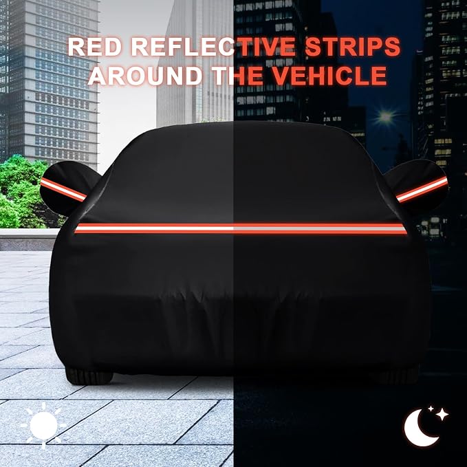 QUNSUNUS Waterproof Car Cover for Ford Mustang 1979-1993, Outdoor Car Covers - Image 7