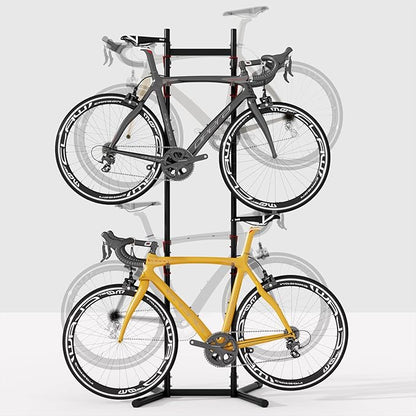 Urban Deco 2-4 Bike Storage Rack Garage Max154lbs, Freestanding Indoor Bike Rack by UrbanDeco