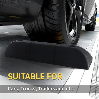 Parking Stopper for Garage Parking Aid 2 Pack Block, Car Truck Curb Floor - Image 5