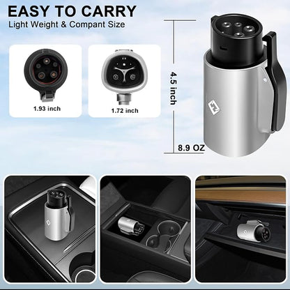 Tesla to J1772 Adapter, 80A 250V Max, Portable and Outdoor EV Adapter, - Image 6