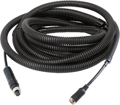 4 Pin Backup Camera Cable with Corrugated Tube Cover, 4 Pin Aviation Extension by STONVUE