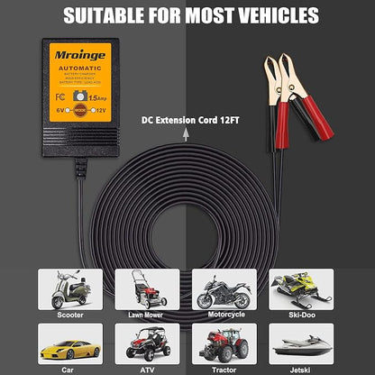 MBC015, 6V / 12V 1.5A Fully Automatic Trickle Battery Charger/Maintainer - Image 5