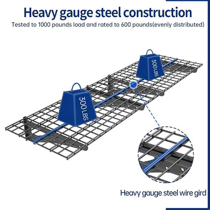 Heavy Duty Garage Wall Shelving, 2x6ft Wall Mounted Storage Shelves - Image 5