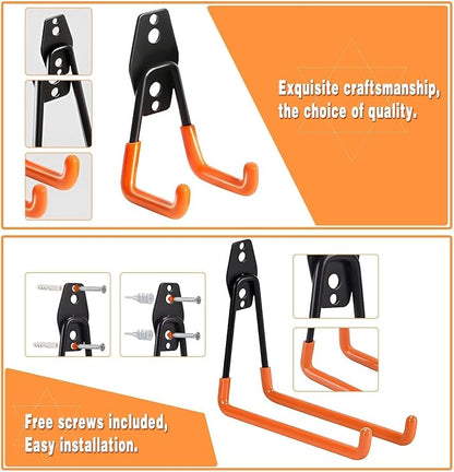 32 Pack Garage Hooks garage organization Steel Heavy Duty Garage Storage Hooks - Image 6