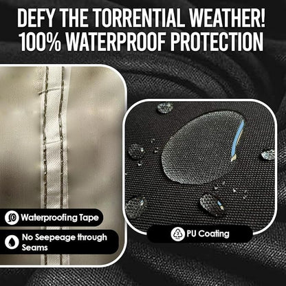 Your Ride! Heavy Duty Motorcycle Cover Waterproof Outdoor 210 Oxford Fabric - Image 4