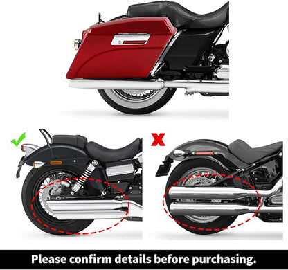 XFMT Motorcycle Saddlebags Red Hard Saddle Bags Trunk - Image 6