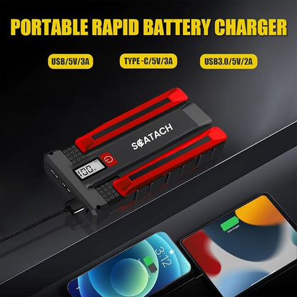 Scatach 002 4000A Car Battery Jump Starter, 12V Jump Starter Battery Pack - Image 4