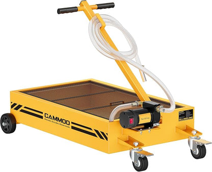 15 Gal Electric Oil Drain Pan, 110V High-Flow Pump, 9.8 FT Hose, 200 W Motor by CAMMOO