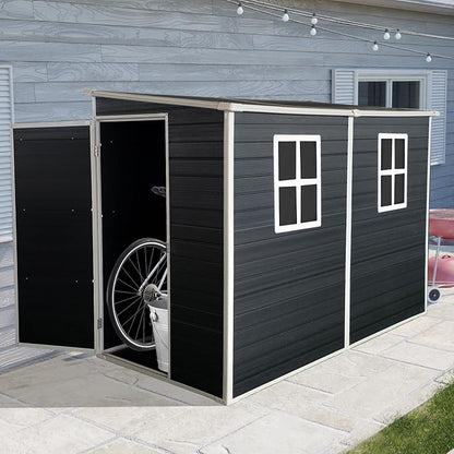 4x8 FT Outdoor Storage Resin Shed - Image 5
