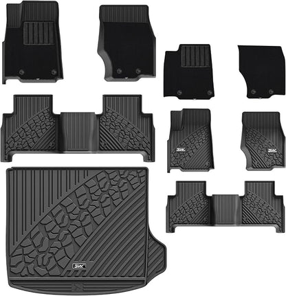 3W Floor Mats & Cargo Liner Fit 2022-2025 Jeep Grand Cherokee Carpets by 3W