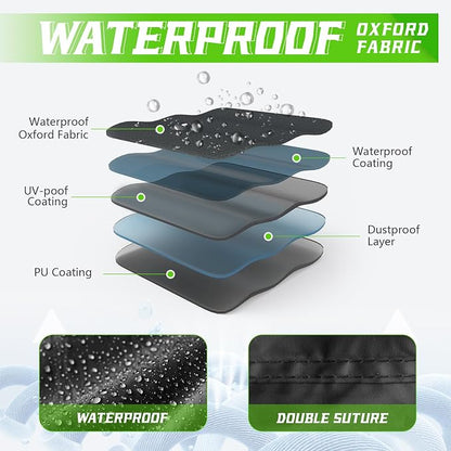 COVERVIN Motorcycle Cover, All Weather Outdoor Waterproof Night Protection - Image 4