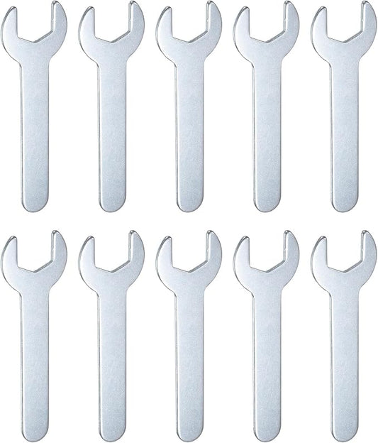 HARFINGTON 10pcs Small Wrench 15mm Open End U-Shaped Single Open Ended Spanner by HARFINGTON