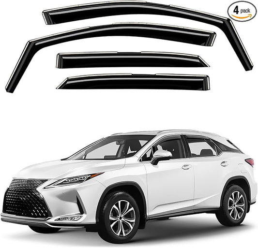 Window Deflectors Smoke Tinted In-Channel Side Window Vent Visor Deflectors by Unknown