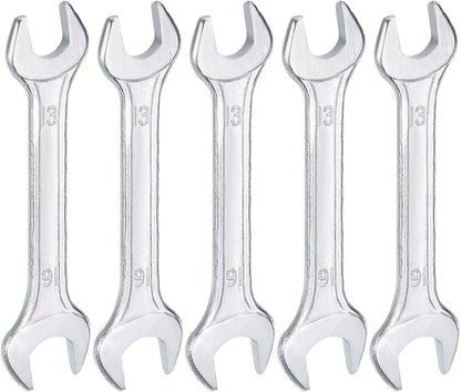 HARFINGTON 5pcs Double Open End Wrench 13mm x 16mm Metric 15 Degree Offset by HARFINGTON