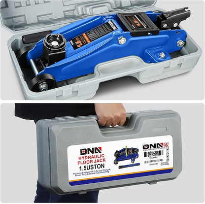 DNA MOTORING Low Profile Hydraulic Trolley Service/Floor Jack, 1.5 Ton Capacity - Image 7