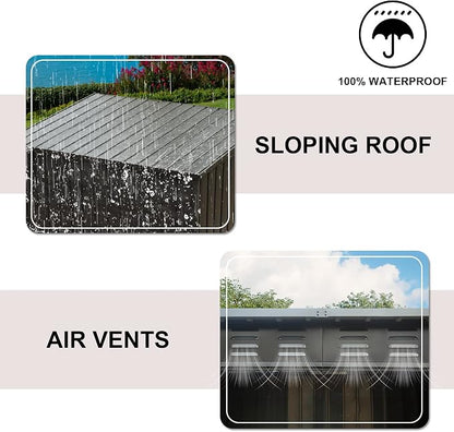 Domi Outdoor Storage Shed 6' x 4', Metal Waterproof Tool Shed Utility Storage - Image 4