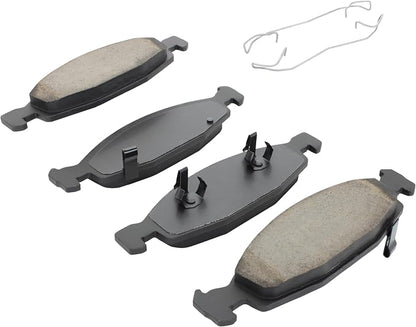 Premium Semi-Metallic Front Brake Pads Compatible - Image 2