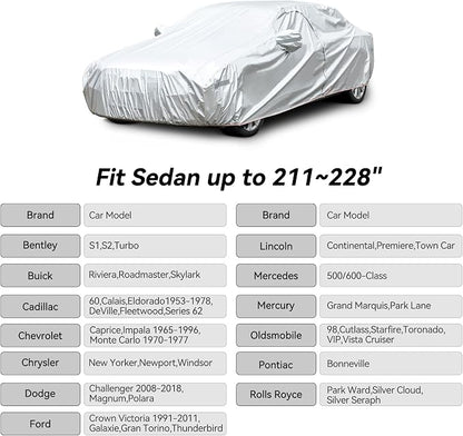 Car Cover Compatible with Dodge Challenger 2008-2024, Waterproof Car Cover - Image 6