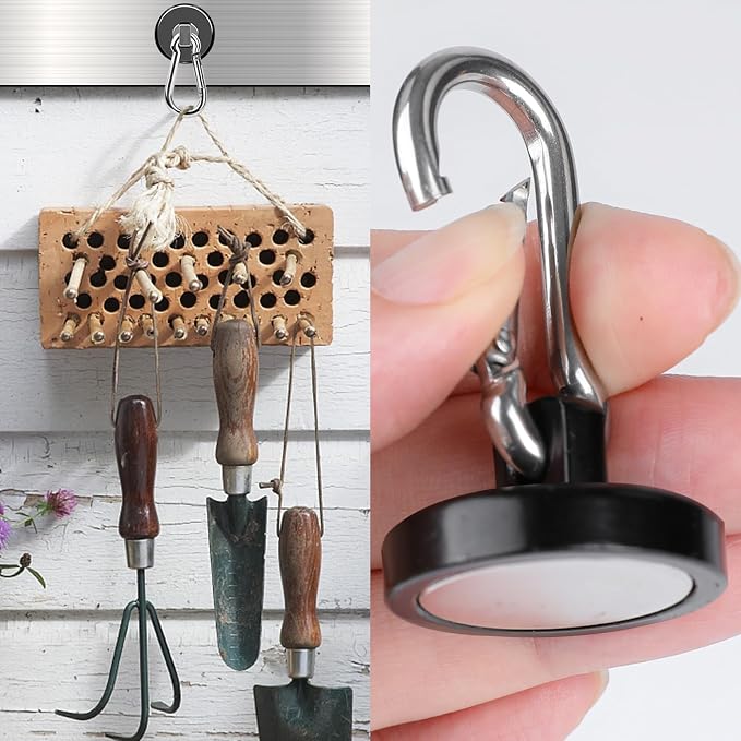 MIKEDE Magnetic Hooks Heavy Duty, 70LBS Strong Magnetic Hooks - Image 5