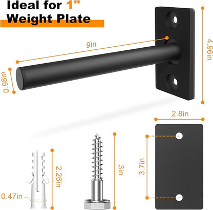 Weight Plate Holder, Wall Mounted Weight Rack Storage - Image 3