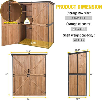 Aivituvin Storage Shed Outdoor Storage Cabinet Upgraded - Image 6
