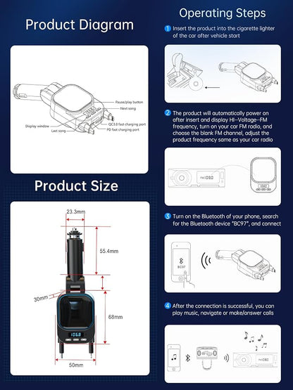 Retractable Car Charger 96W - Image 7