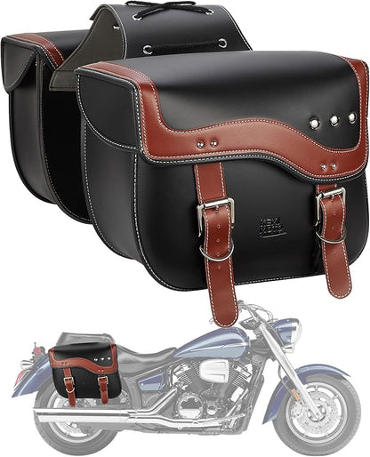 KEMIMOTO Motorcycle Saddlebags, 30L Large Capacity Saddle Bags Motorcycles by kemimoto