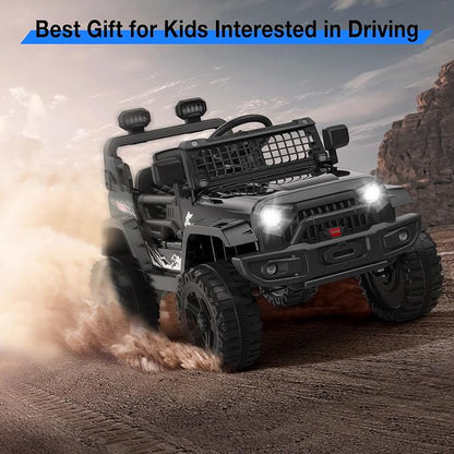 12V Kids Electric Ride On Truck Car w/Parent Remote Control, Spring Suspension - Image 5