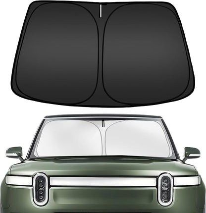 ARISMOTOR Windshield Sun Shade for Rivian R1S 2022-2025 2026, Custom Fit by ARISMOTOR