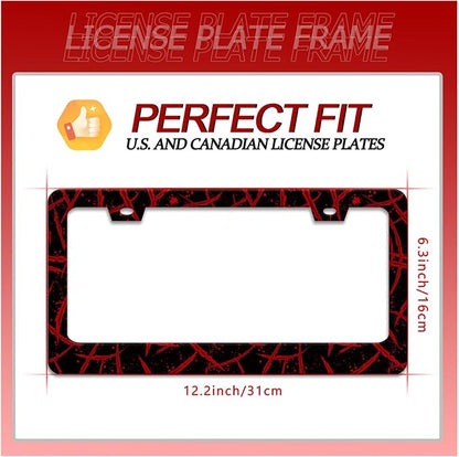 Blood Splattered License Plate Frame Funny Bloody Scar License Plate Frames - Image 2