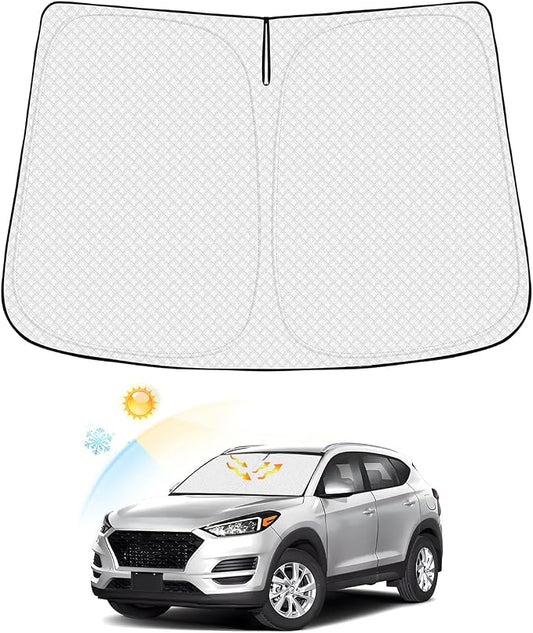 Windshield Sun Shade for Hyundai Tucson 2016-2021 Thicken 6-Layer Front Window by Canvcle