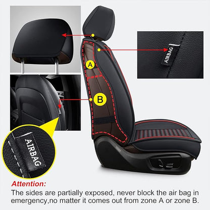 LINGVIDO Car Seat Covers, Breathable and Waterproof Faux Leather Automotive - Image 4