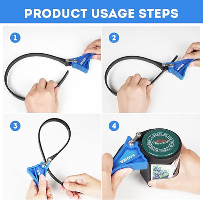 2-Pack Strap Wrench, Adjustable Blet Jar Opener, Water Filter Plumbing Faucet - Image 3