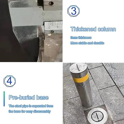 Steel Safety Bollard Post, Driveway Parking Interceptor Bollard, Crash Column - Image 5
