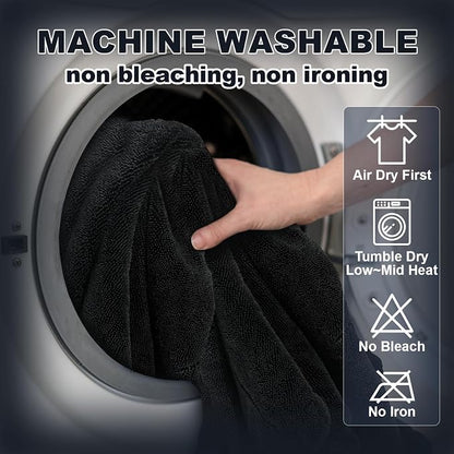 2-Pack Car Drying Towel, 1500 GSM Double Sided Microfiber Towels - Image 7