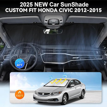 Custom Fit Civic Windshield Sunshade - Image 3