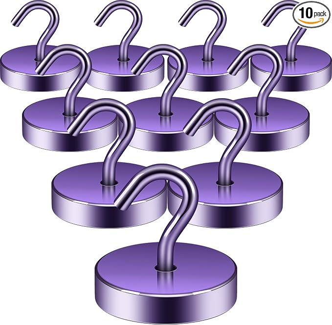 Neosmuk Magnetic Hooks, Cruise Ship Essentials, 100lb+ Heavy Duty Magnetic Hooks by Neosmuk