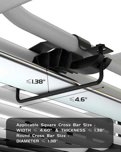 64" x 39" Universal Roof Rack Carrier Basket, 200 Lbs Capacity Car Cargo Rack - Image 9