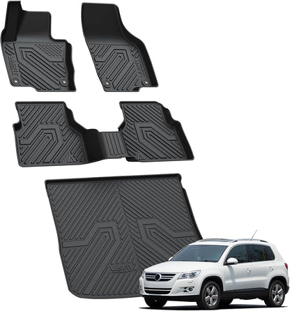 LASFIT Floor Mats & Cargo Mats for Volkswagen Tiguan 2017 2016 2015 2014 2013 - Image 8